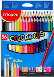 Lápis de Cor Triangular Color Peps Star Estojo 36 Cores