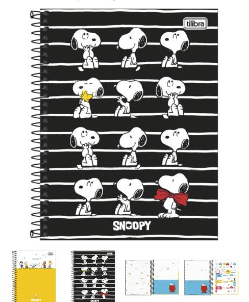 CADERNO 160FLS CD TILIBRA SNOOP 232670