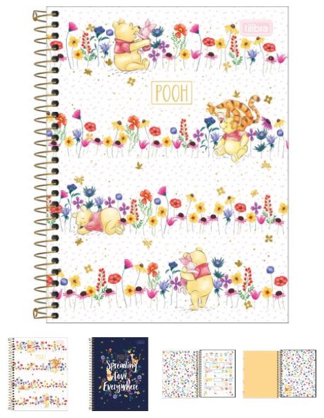 CADERNO 80 CD COLEGIAL POOH TILIBRA 2929
