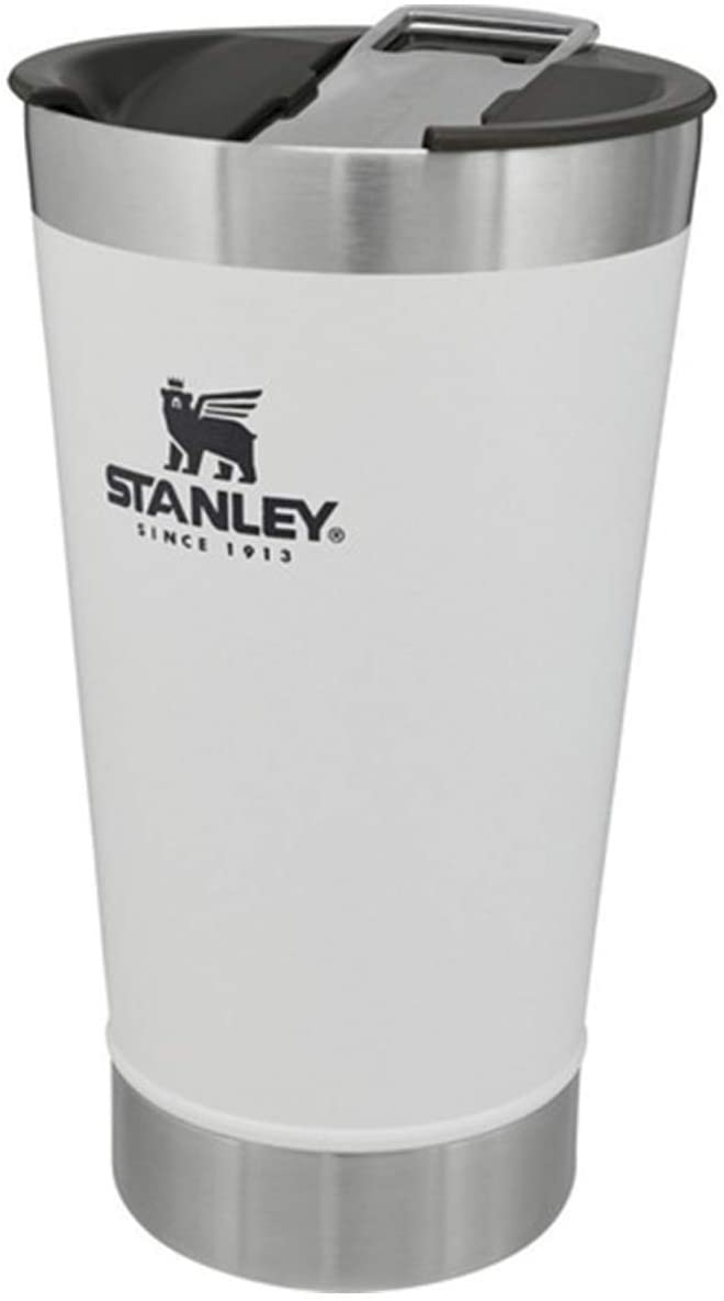Copo Stanley Com Tampa Branco Polar Aço Inox 473ml
