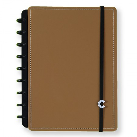 Caderno Inteligente 80f Medio Caramelo