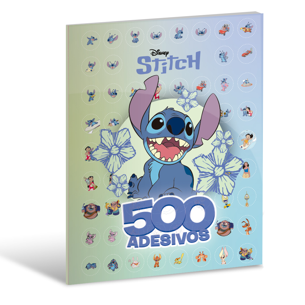 500 adesivos Stitch