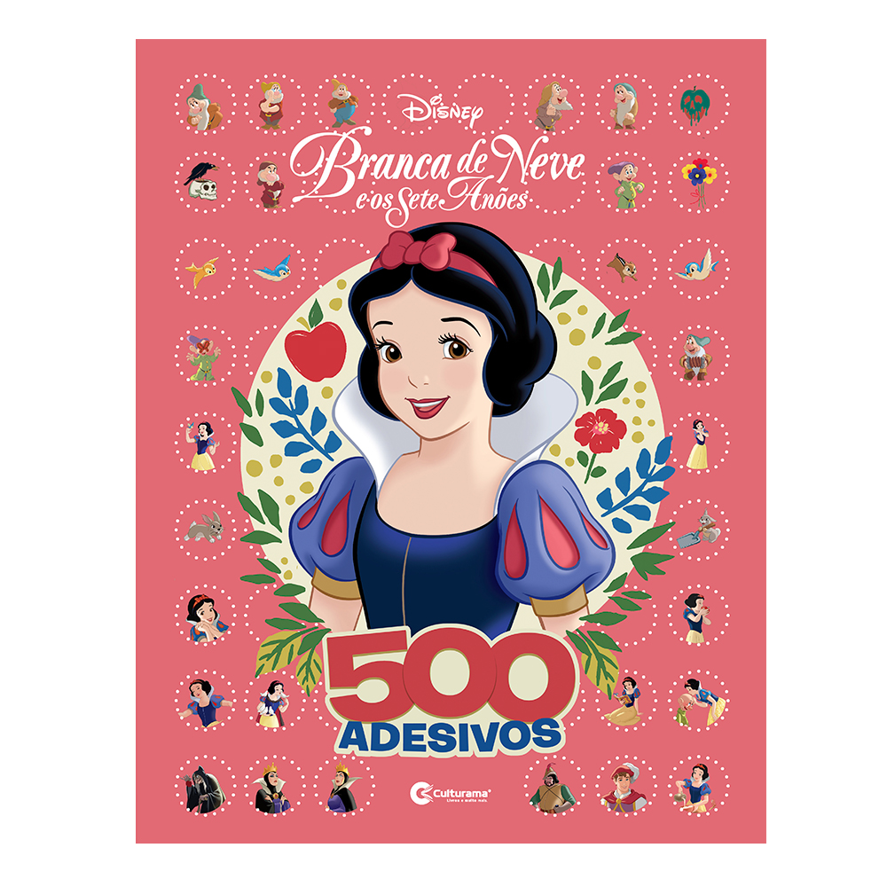 500 adesivos Branca de Neve