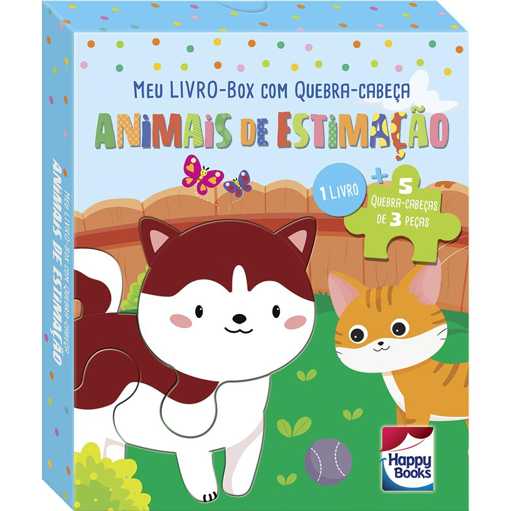 Meu LIVRO-Box com Quebra-cabeça: Animais de Estimação