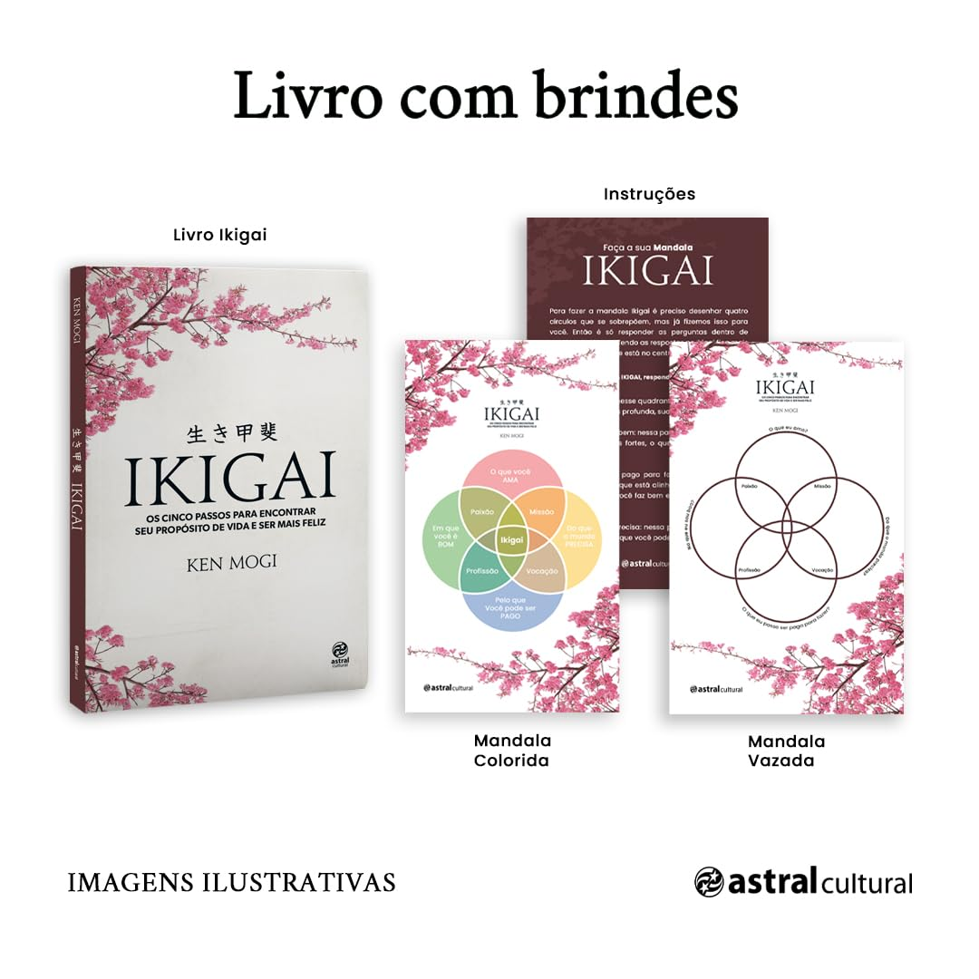 Ikigai: Os cinco passos para encontrar seu propósito de vida e ser mais feliz Com Brinde