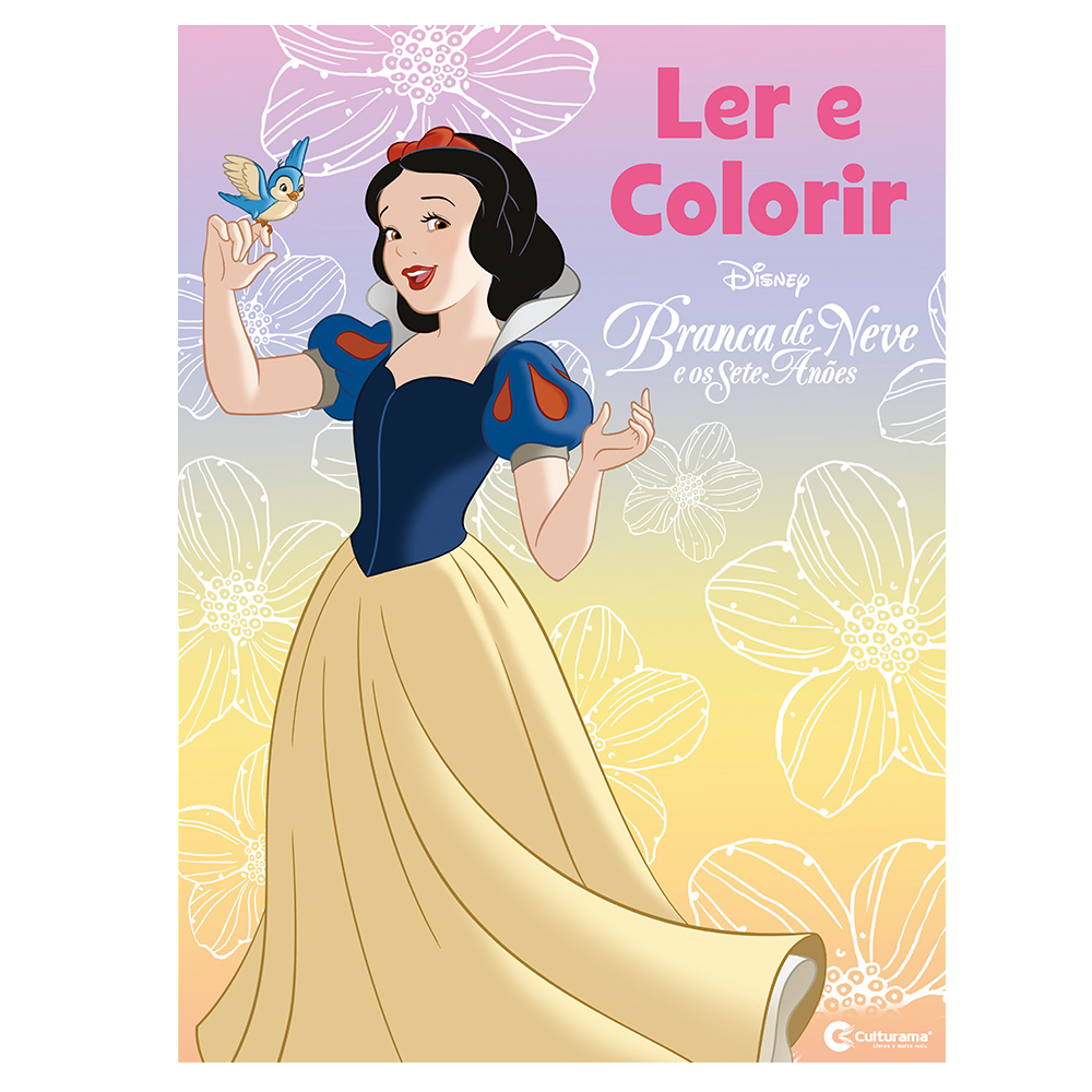 Ler e colorir Branca de Neve