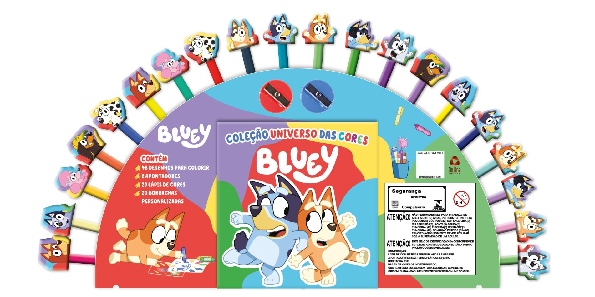 Coleção Bluey Universo das Cores