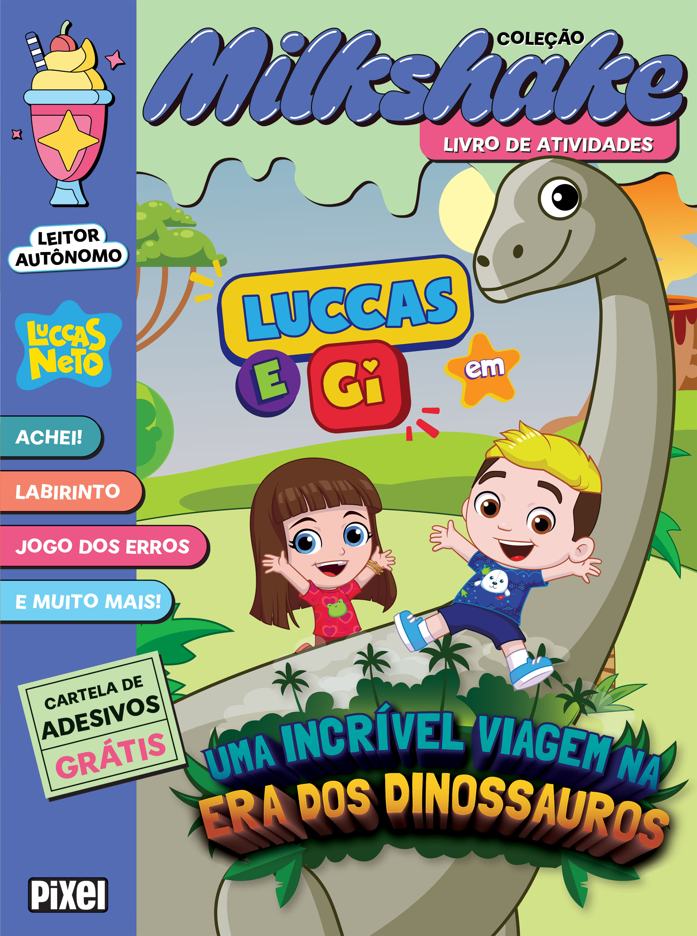 MilkShake Luccas e Gi em uma incrível viagem pela era dos dinossauros