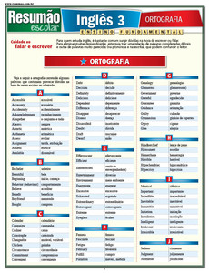 Inglês 3 - Ortografia