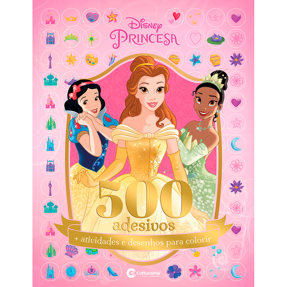 500 adesivos Disney Princesas