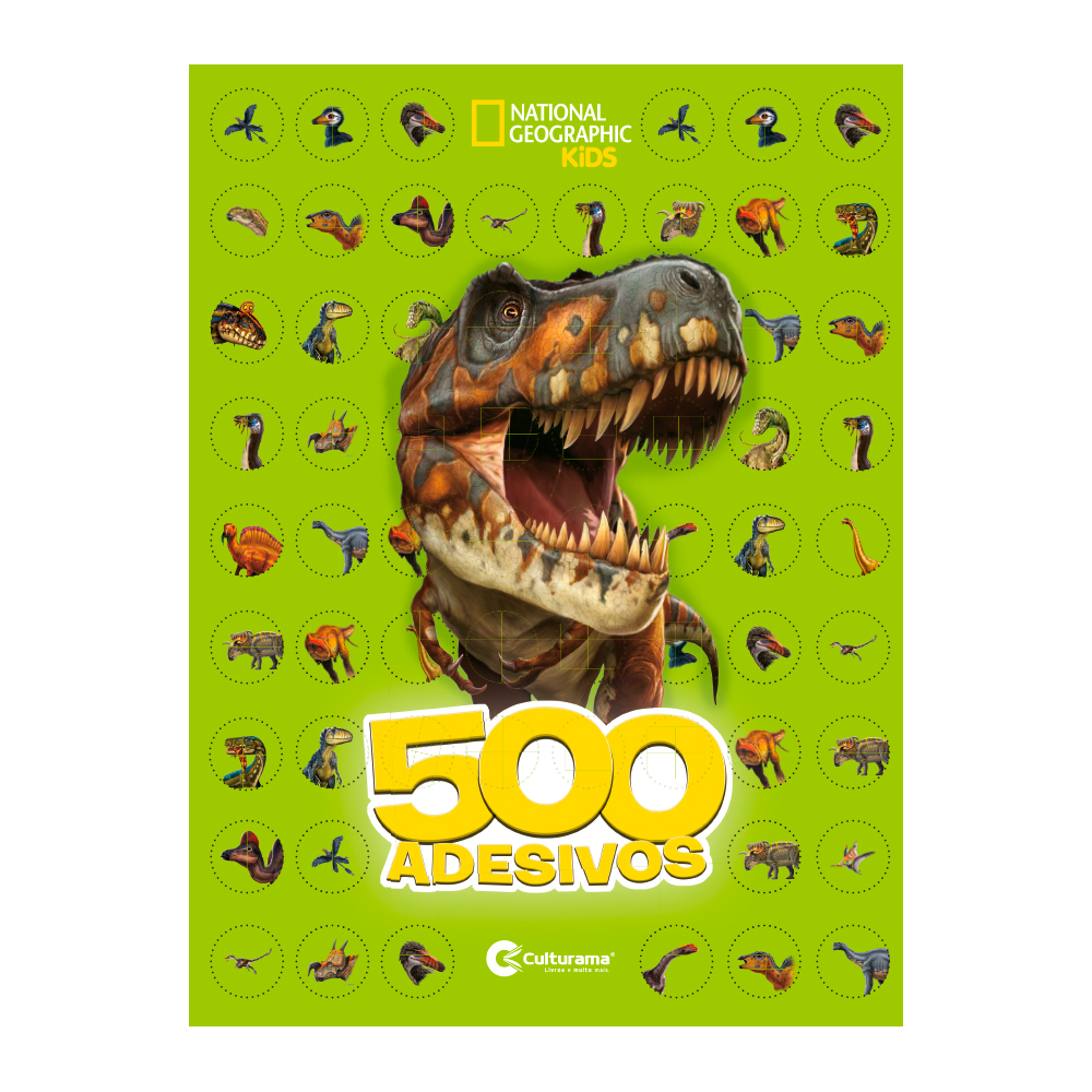 500 adesivos Dinossauros - National Geographic Kids