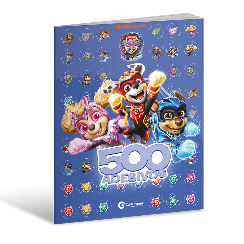 500 adesivos Patrulha Canina - Um filme superpoderoso