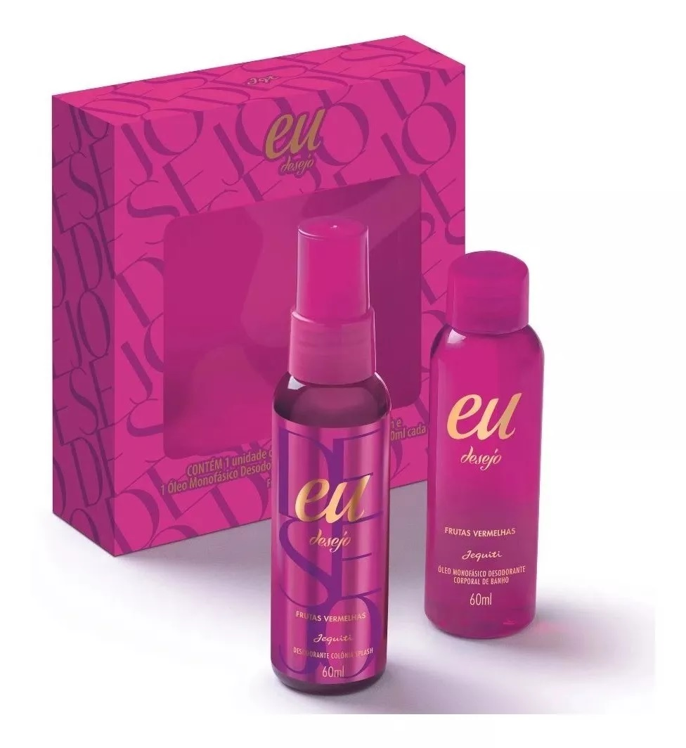 Jequiti Eu Desejo Frutas Vermelhas Kit Presente
