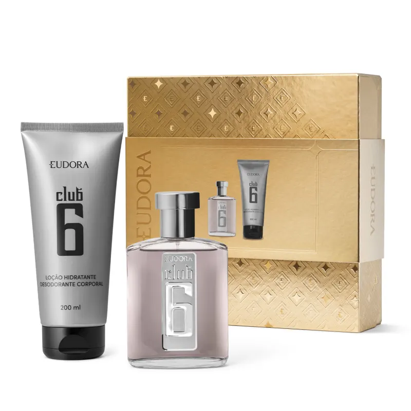 Eudora Kit Presente Club 6: Desodorante Colônia 95ml + Loção Hidratante Desodorante Corporal 200ml