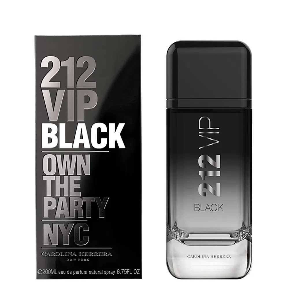 212 VIP Black  Eau de Parfum  Masculino -200 ml