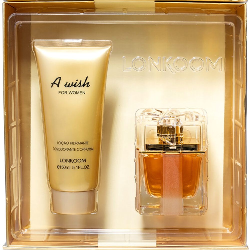 Kit a Wish For Women Lonkoom Eau De Parfum + Loção Hidratante-100 ml