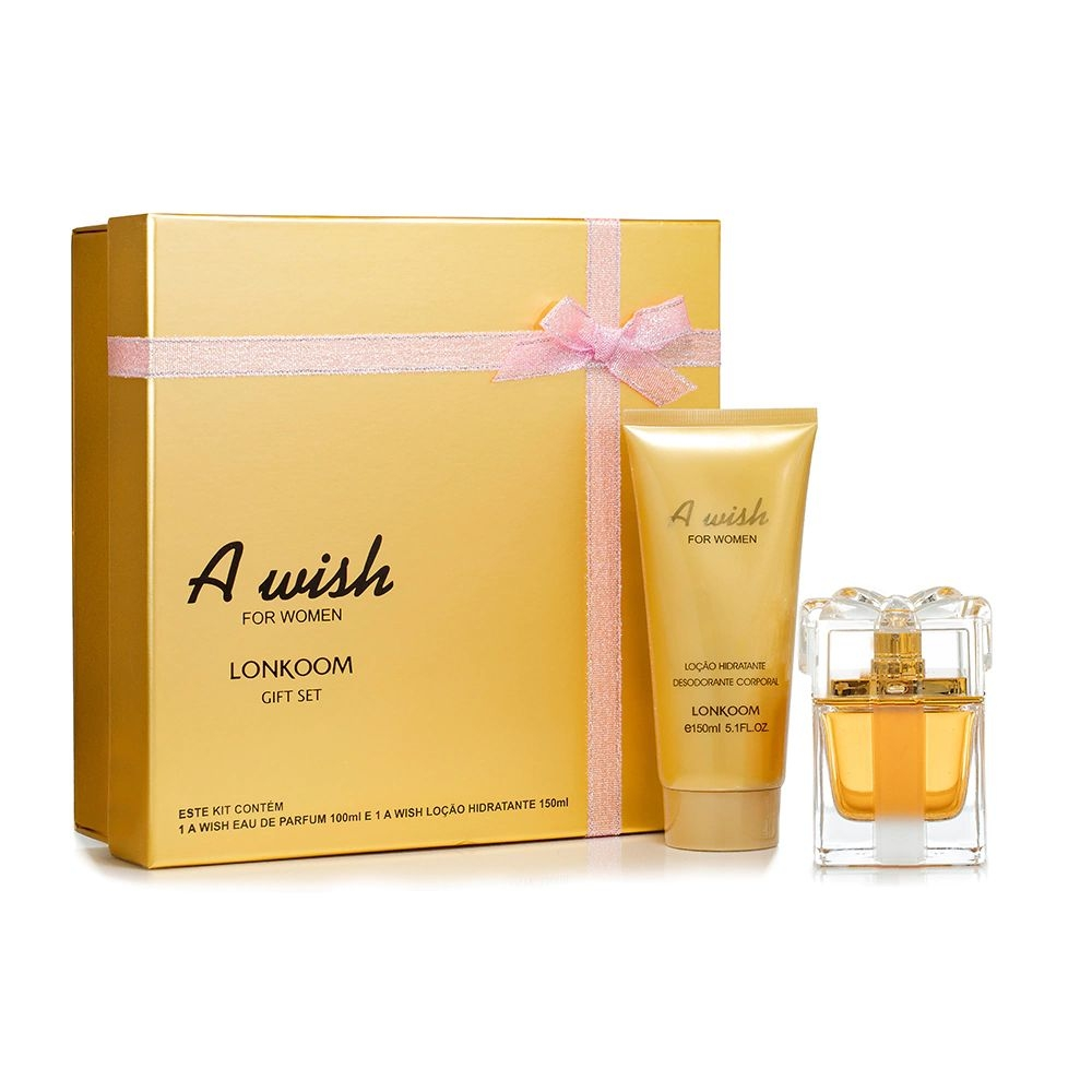 Kit a Wish For Women Lonkoom Eau De Parfum + Loção Hidratante-100 ml