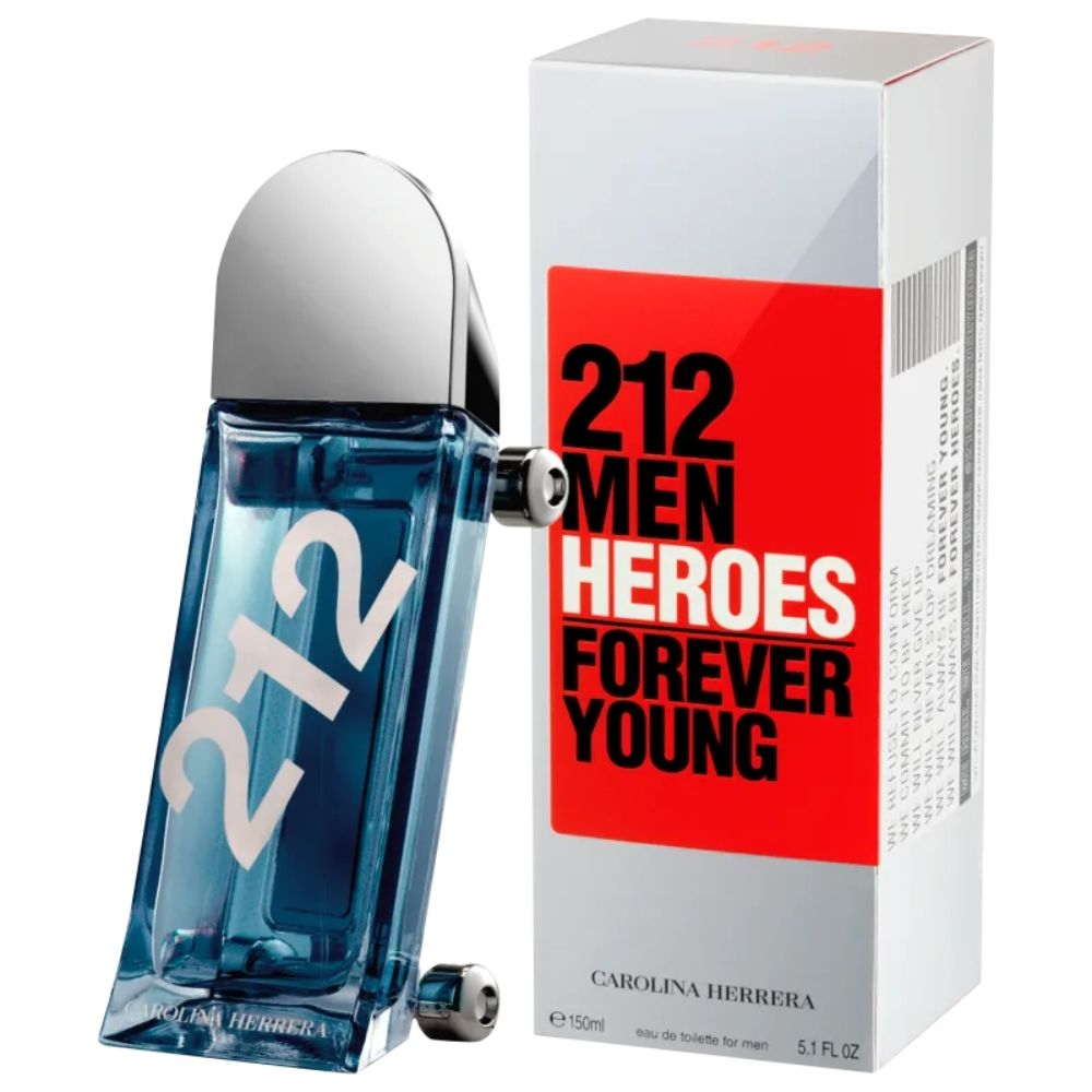 212 Men Heroes Carolina Herrera Eau de Toilette Masculino-150 ml
