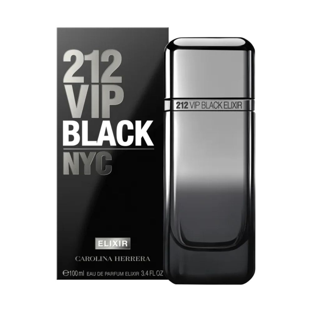 212 VIP Black Elixir Carolina Herrera Eau de Parfum Masculino -100 ml