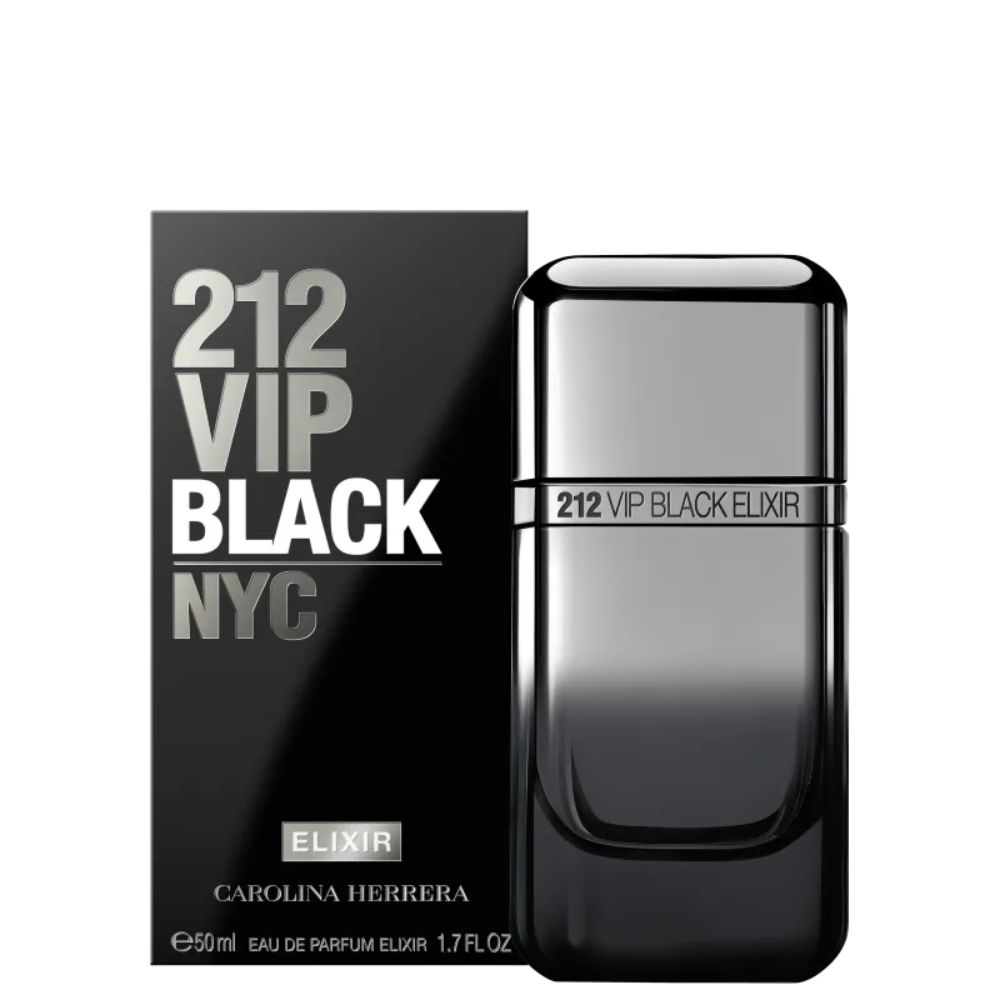212 VIP Black Elixir Carolina Herrera Eau de Parfum Masculino -50 ml