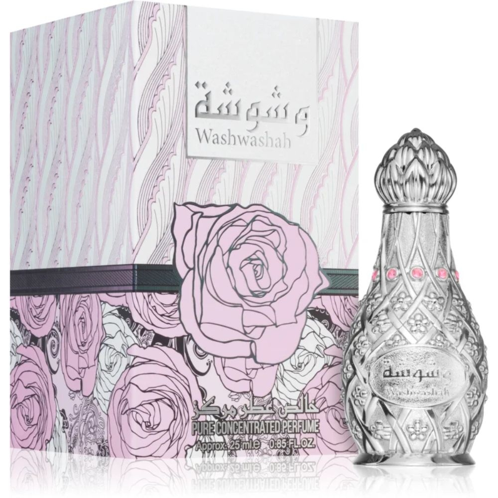 Washwashah Puro Concentrado Attar Lattafa Óleo Unissex-25 ml
