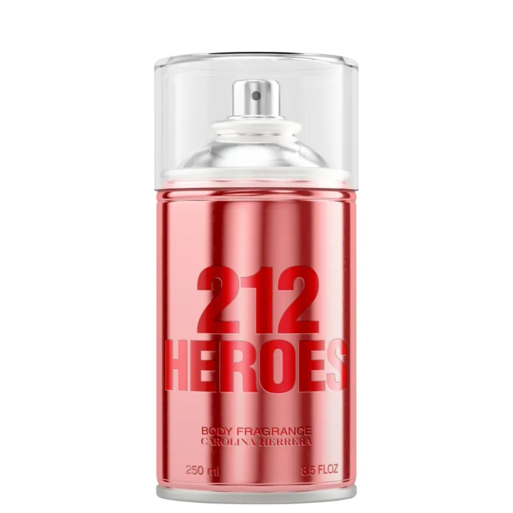 212 Heroes Carolina Herrera Body Spray Feminino -250 ml