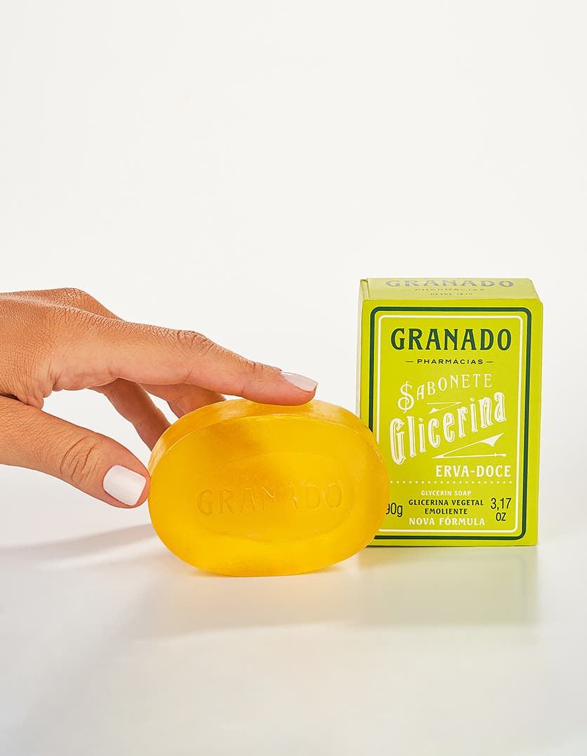 Sabonete em Barra de Glicerina Granado Erva-doce 90g