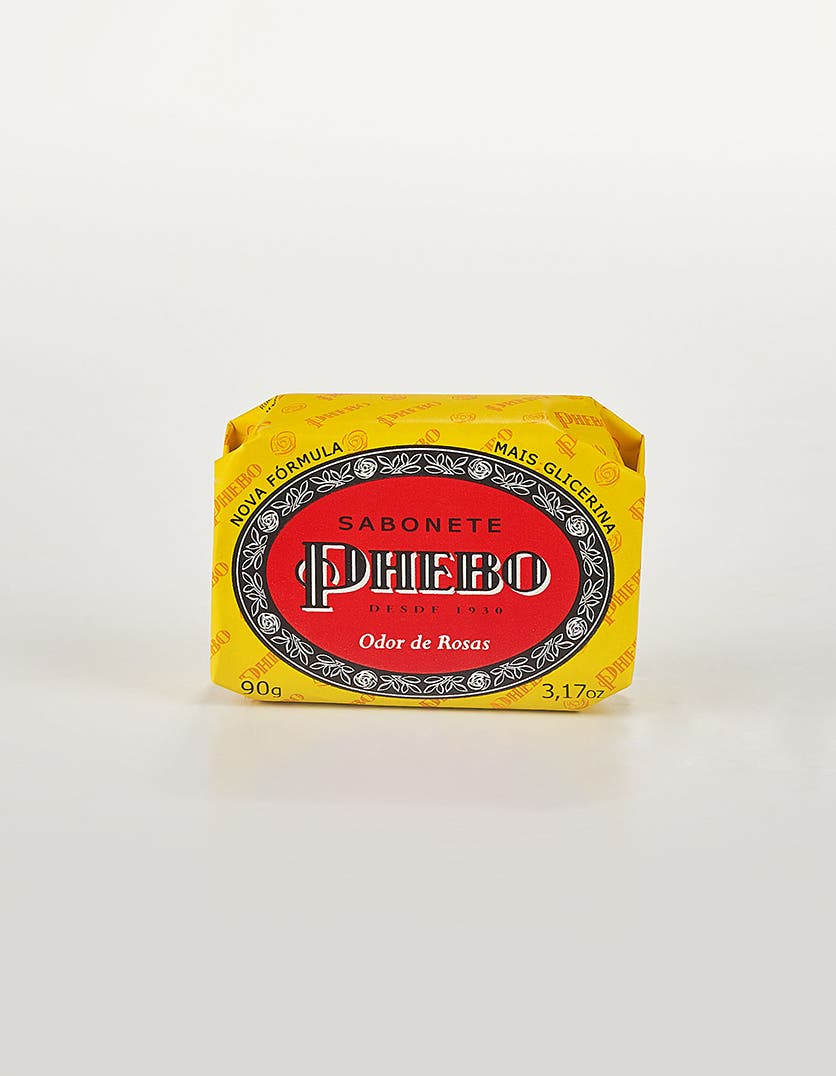 Sabonete em Barra de Glicerina Phebo Odor de Rosas 90g