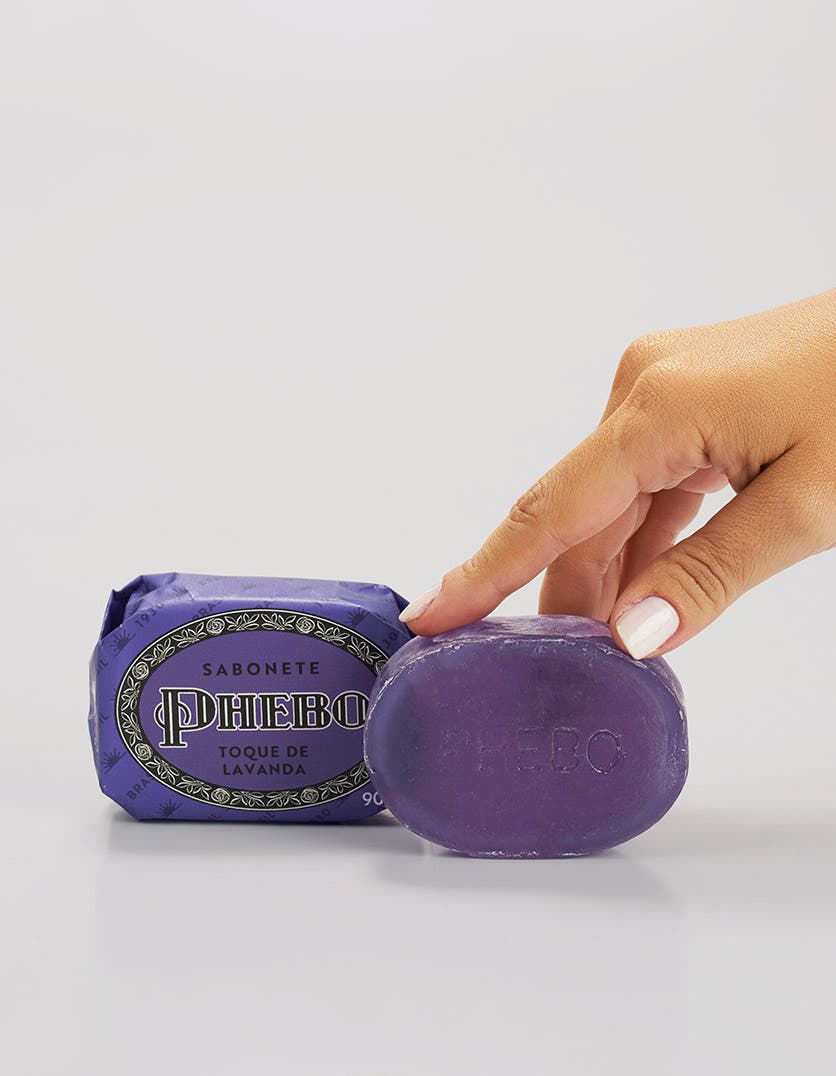 Sabonete em Barra de Glicerina Phebo Toque de Lavanda 90g