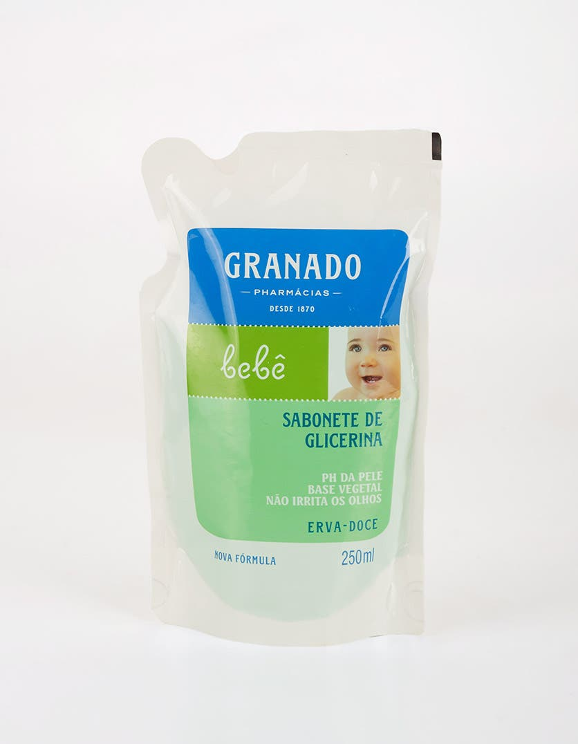 Refil Sabonete Líquido de Glicerina Granado Bebê Erva-doce 250ml