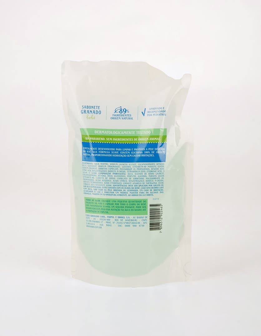 Refil Sabonete Líquido de Glicerina Granado Bebê Erva-doce 250ml