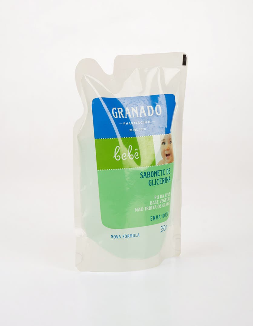 Refil Sabonete Líquido de Glicerina Granado Bebê Erva-doce 250ml