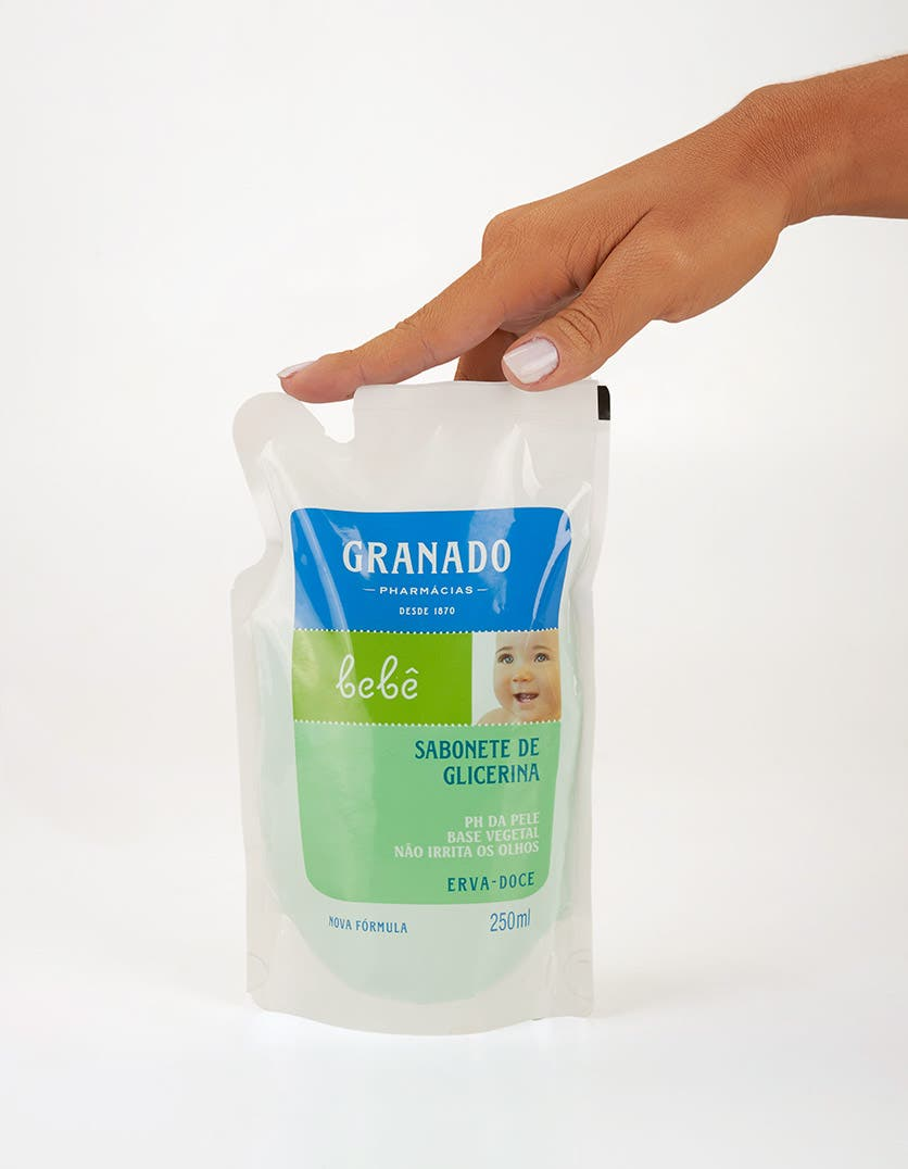 Refil Sabonete Líquido de Glicerina Granado Bebê Erva-doce 250ml