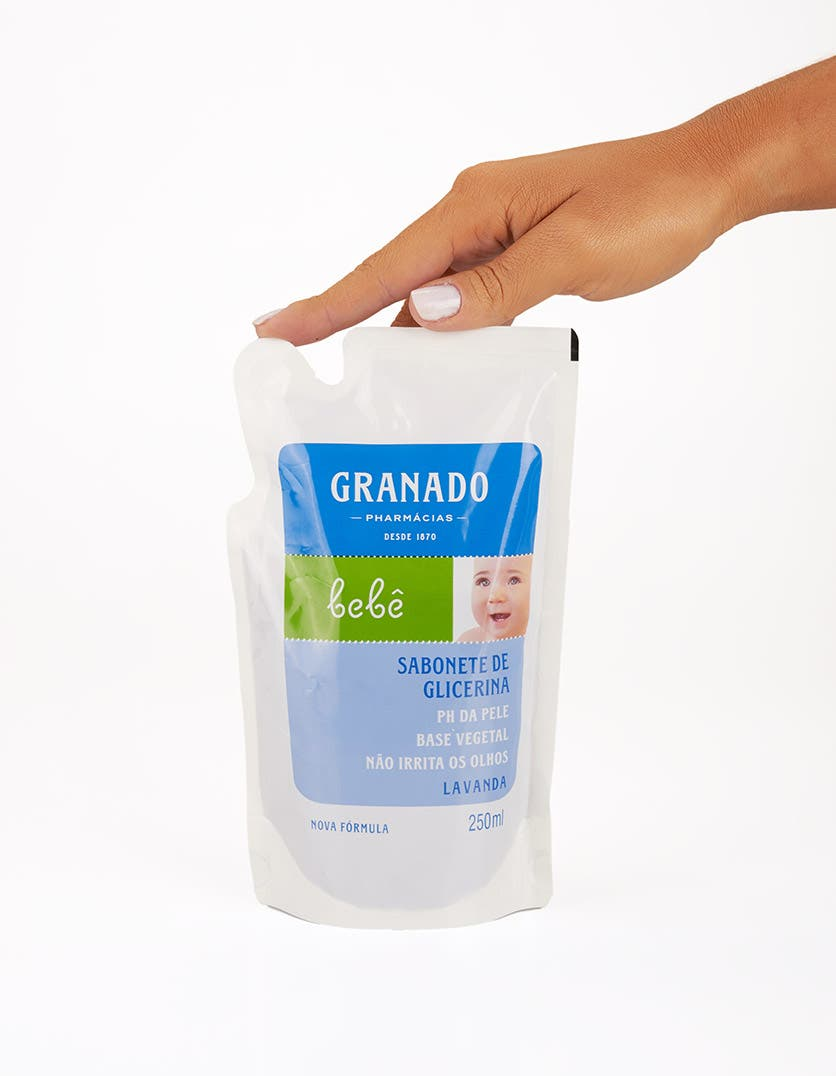Refil Sabonete Líquido de Glicerina Granado Bebê Lavanda 250ml
