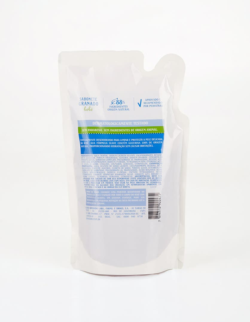 Refil Sabonete Líquido de Glicerina Granado Bebê Lavanda 250ml