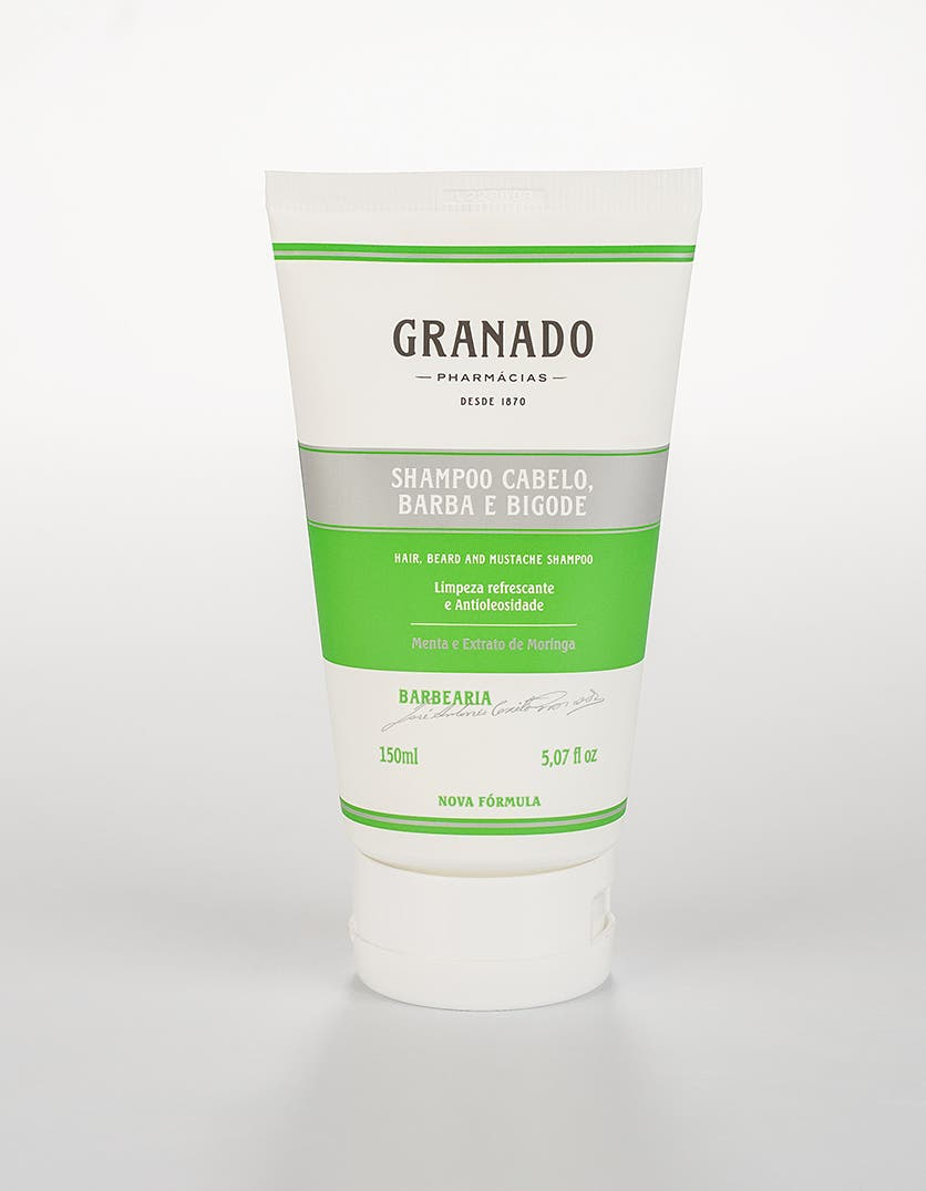 Shampoo Masculino para Cabelo, Barba e Bigode 150ml