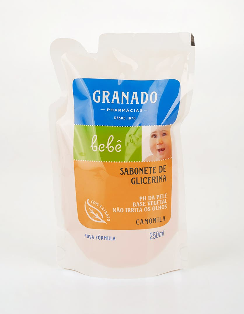 Refil Sabonete Líquido de Glicerina Granado Bebê Camomila 250ml