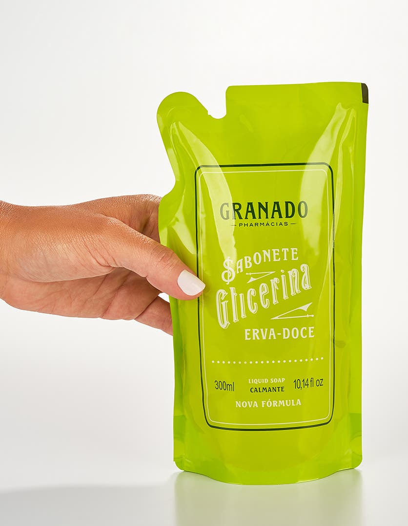 Refil Sabonete Líquido de Glicerina Granado Erva-doce 300ml