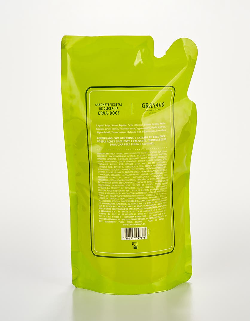 Refil Sabonete Líquido de Glicerina Granado Erva-doce 300ml