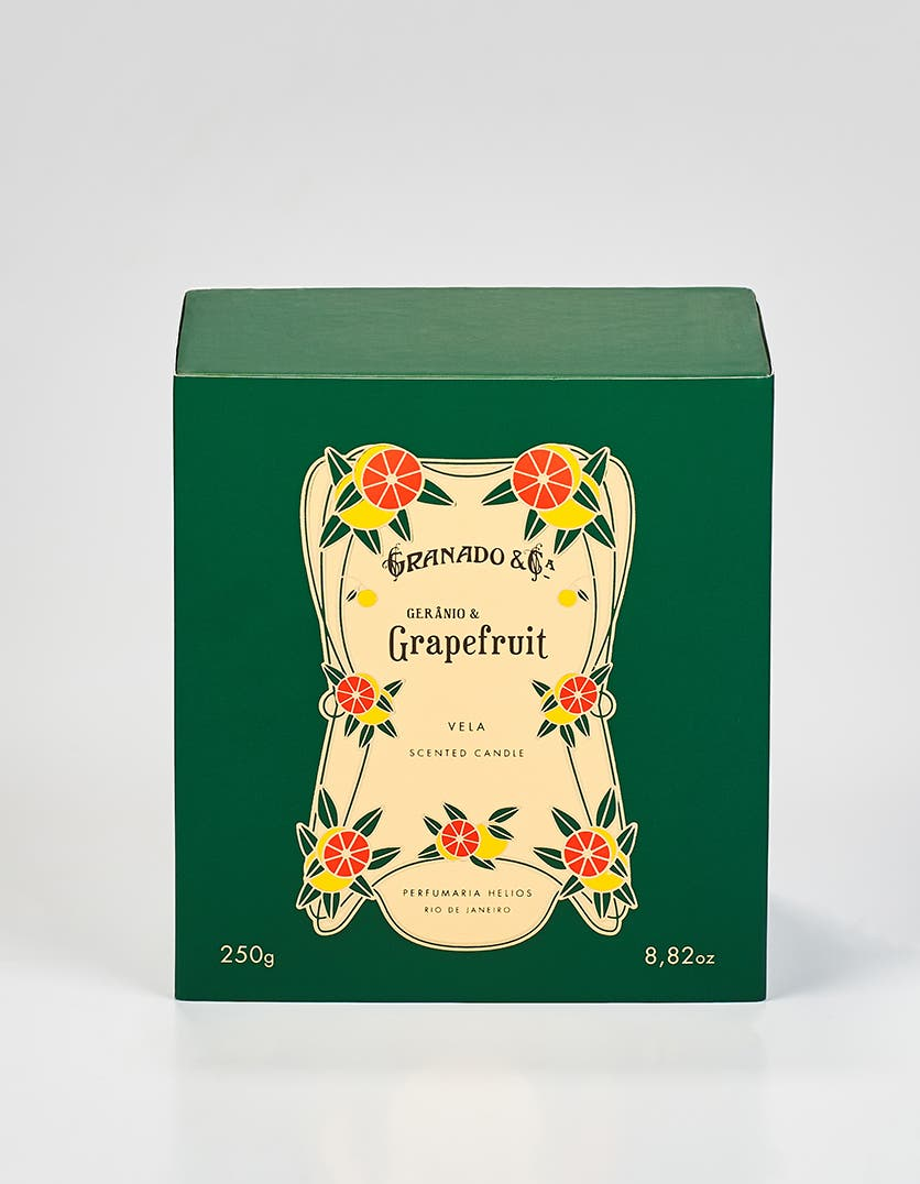 Vela Perfumada Granado Grapefruit & Gerânio 250g