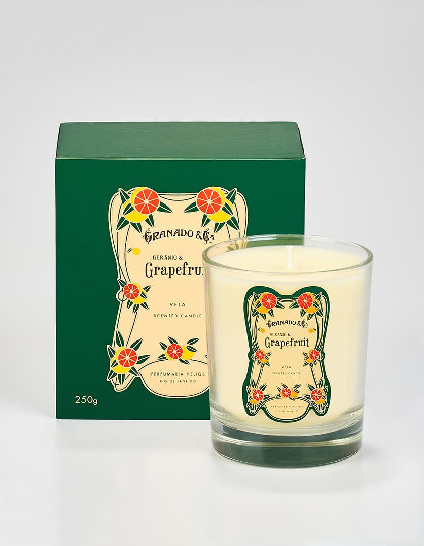 Vela Perfumada Granado Grapefruit & Gerânio 250g