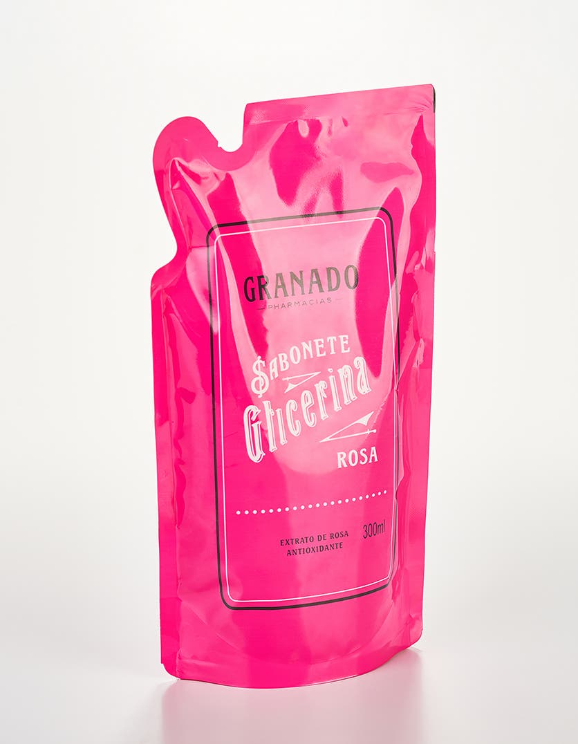 Refil Sabonete Líquido de Glicerina Granado Rosa 300ml