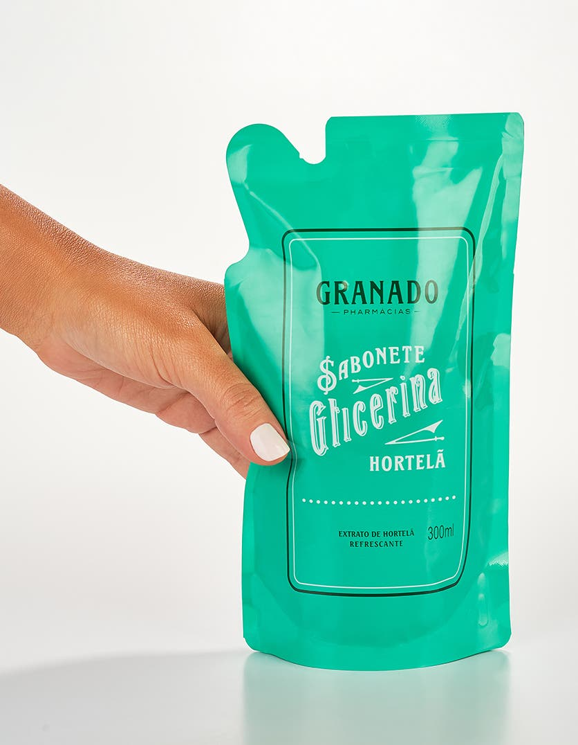 Refil Sabonete Líquido de Glicerina Granado Hortelã 300ml