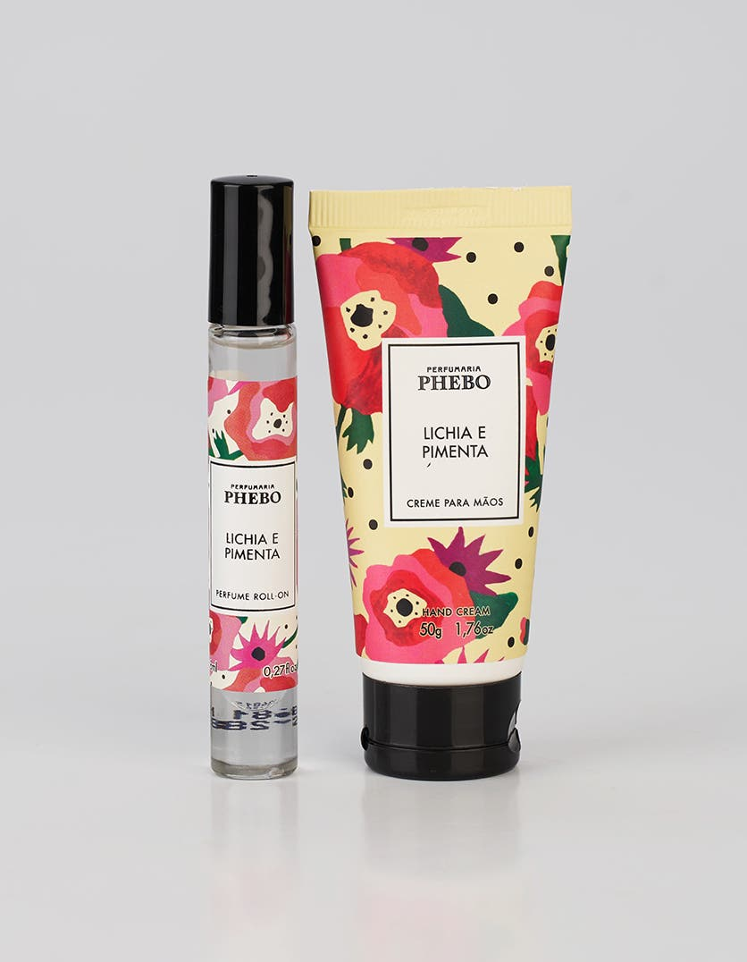 Kit Duo Miniperfume + Creme para Mãos Lichia & Pimenta