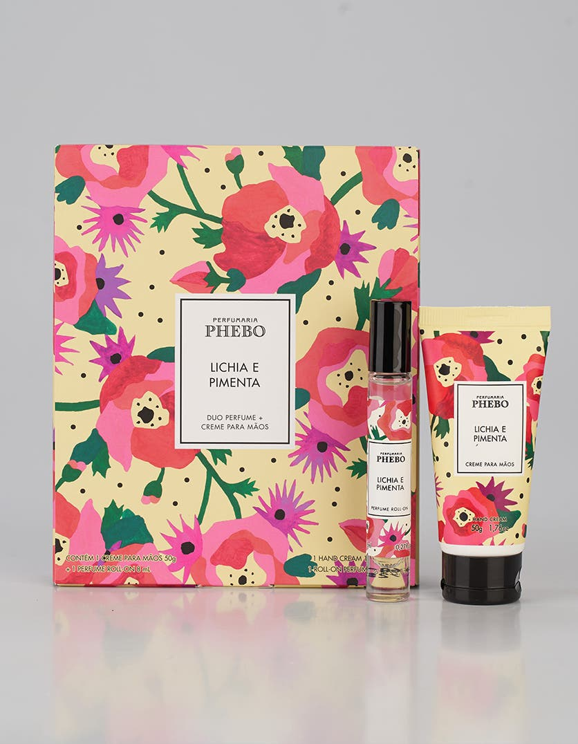 Kit Duo Miniperfume + Creme para Mãos Lichia & Pimenta