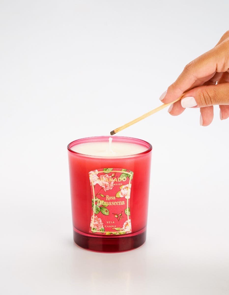 Vela Perfumada Rosa Damascena 250g