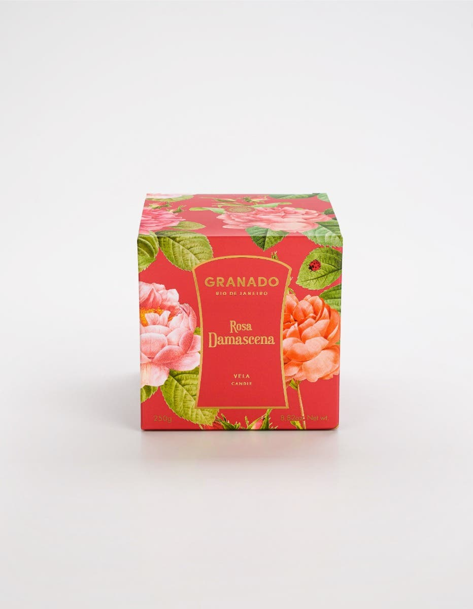 Vela Perfumada Rosa Damascena 250g