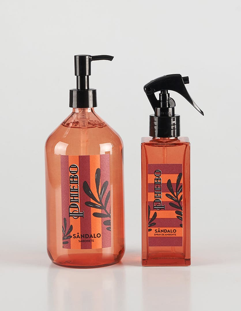 Kit Spray de ambiente + Sabonete Líquido Sândalo