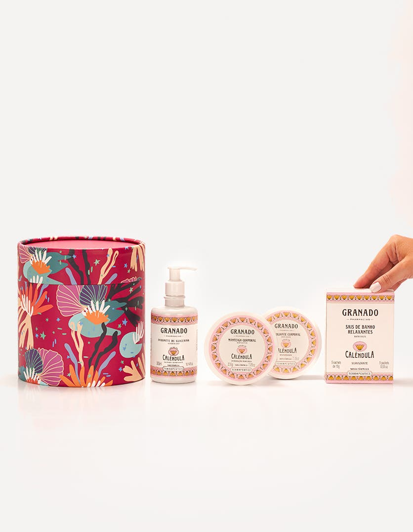 Kit Presente Calêndula Terrapeutics Fundo do Mar