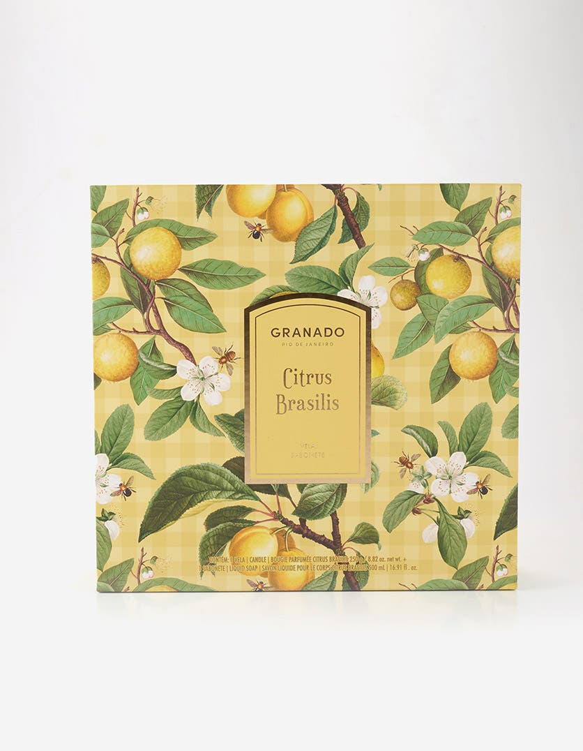 Kit Vela & Sabonete Líquido Citrus Brasilis Picnic
